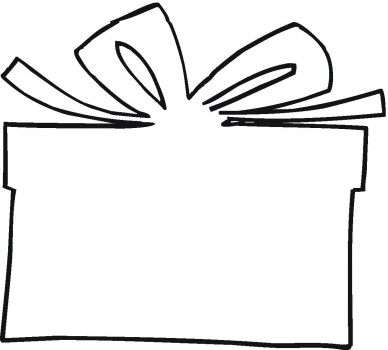 A Present Box Outline coloring page | Super Coloring