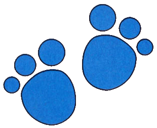 Blues Clues Paw Print Template