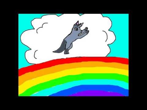 Pink Fluffy Unicorns Dancing On Rainbows animation - YouTube
