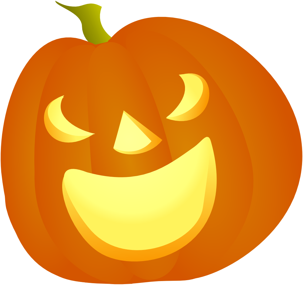 Clip Art: Cgbug Pumpkin Smile Halloween SVG