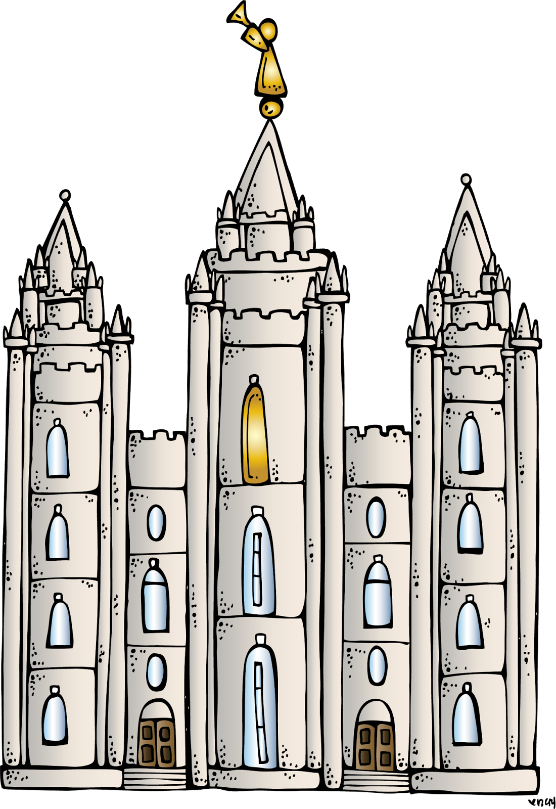 490 views Salt Lake Temple Clip Art