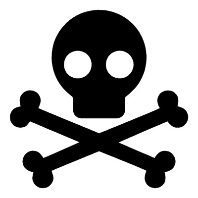 Icon - Skull & Crossbones (001) - Outlaw Custom Designs, LLC