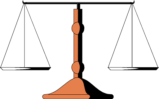 Animated scales of justice clip art