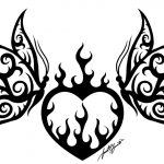 coloring pages of heart on fire hearts on fire coloring pages ...