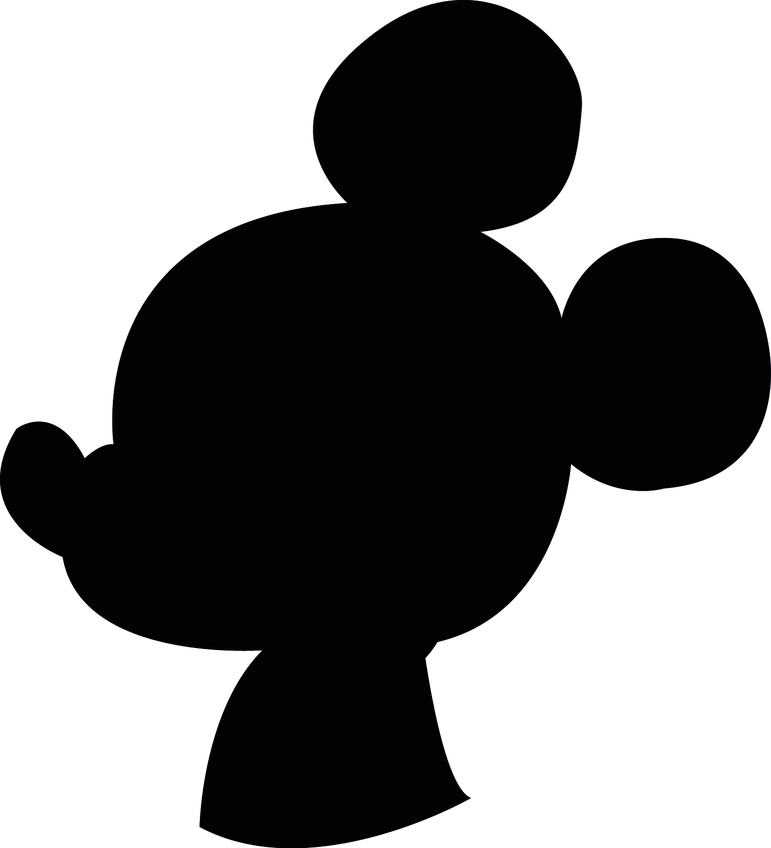 Mickey Mouse Silhouette Clip Art - Tumundografico