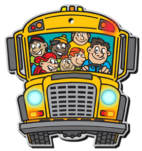 School bus animated clipart