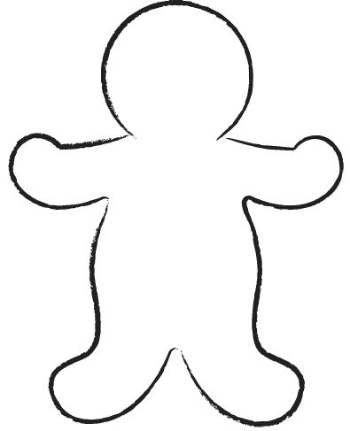 617 views Best Photos of Gingerbread Man Template Large - Gingerbread Man ...