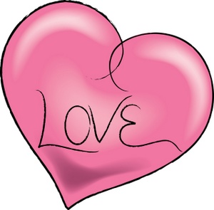 Pink Love Heart - ClipArt Best