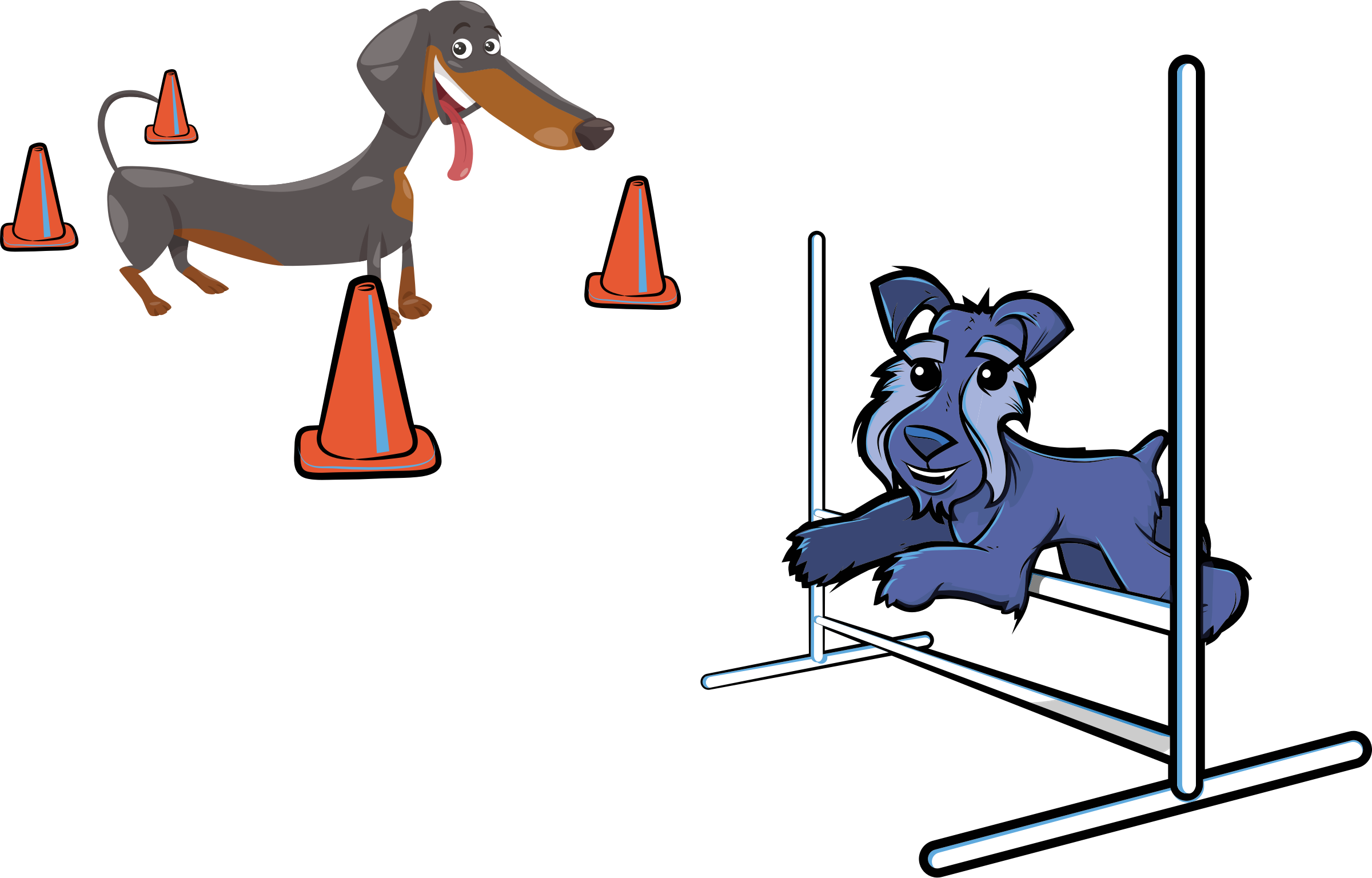 clipart dog agility free - photo #2