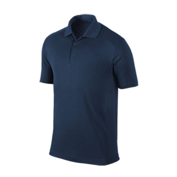 Navy Blue Dri-Fit Eyelet Polo T-Shirt 