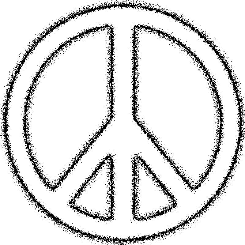 Peace sign art clipart image - Clipartix