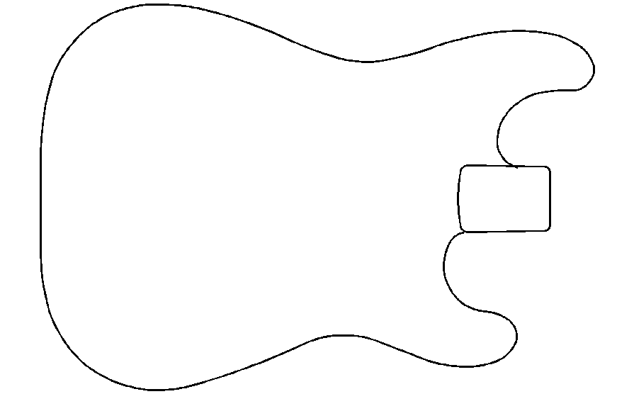 Printable Fender Stratocaster Body Template Printable Templates