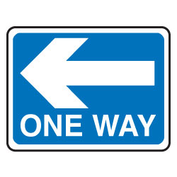 Traffic Signs - Information Traffic Signs - One Way Directional ...