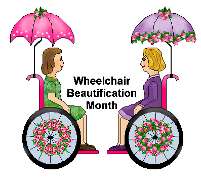 Wheelchair Beautification Month - Wheelchair Clip Art - Wheelchair ...