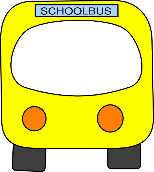 Bus Clipart Coloring Pages Pencil Drawing School