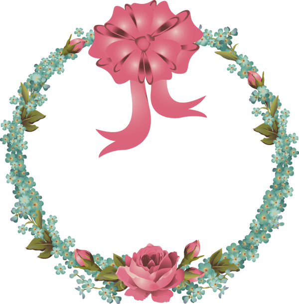 Spring Wreath with Roses
