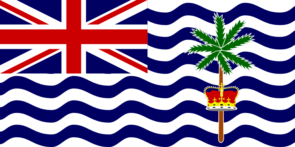 British Indian Ocean Territory Flag Drapeau Bandiera Bandeira ...
