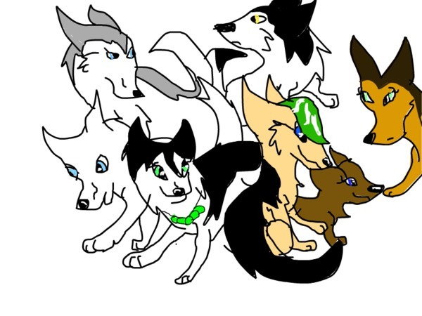 cartoon wolf clipart - photo #48