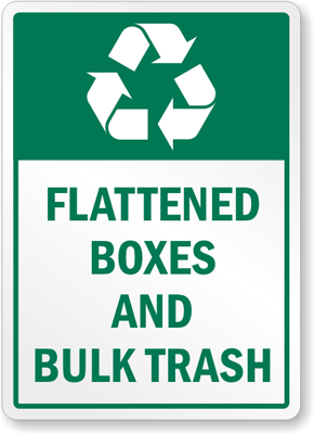 Bulk Trash Signs