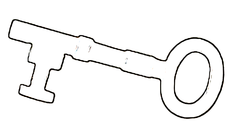 free clip art key outline - photo #10