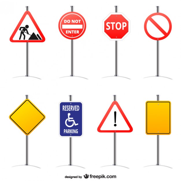 Road Sign Vectors, Photos and PSD files | Free Download