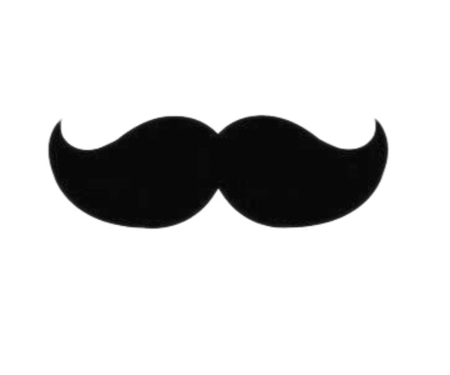 Cartoon moustache clipart