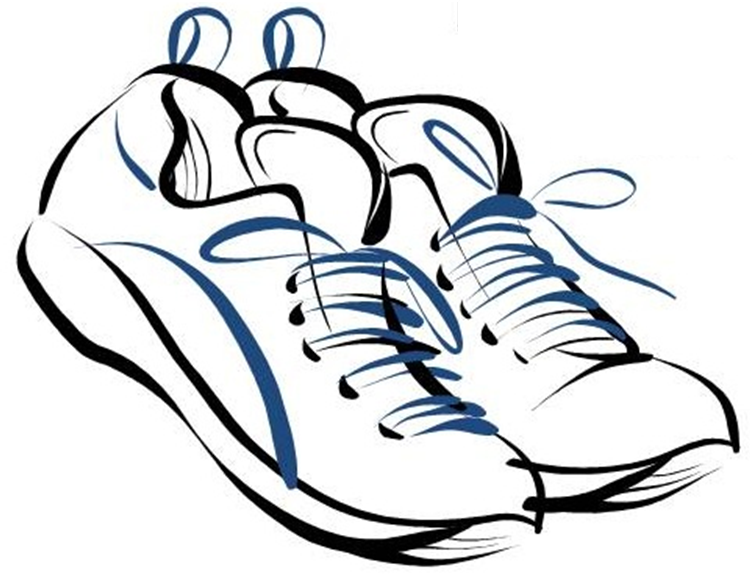 Running shoes clipart free