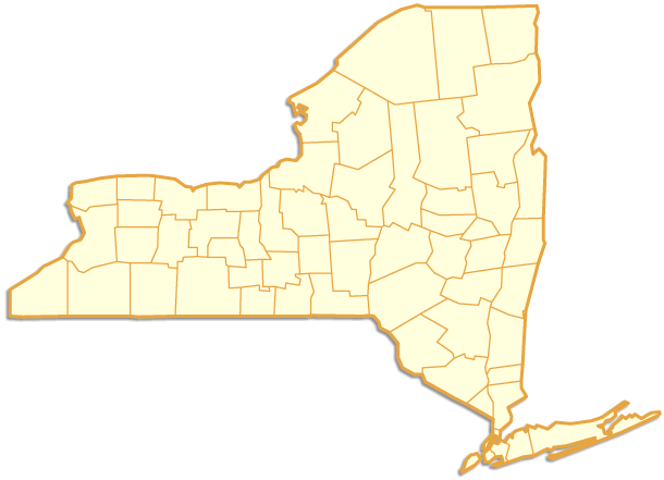 Map of New York State Outline images