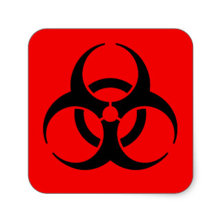 Red Biohazard Symbol Gifts on Zazzle