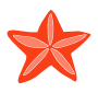 Starfish Outline for Classroom / Therapy Use - Great Starfish Clipart