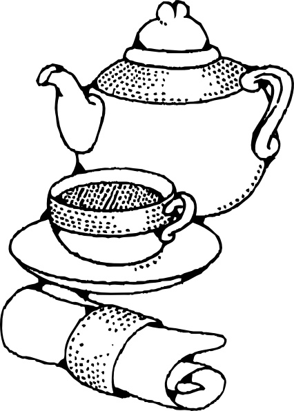 497 views Teapot And Cup clip art Free vector in Open office drawing svg ...