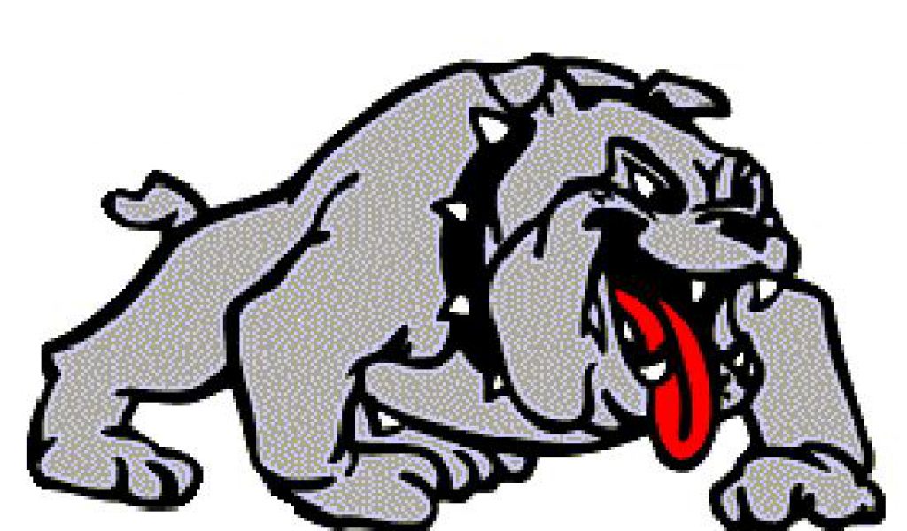 Bulldog football mascot clipart
