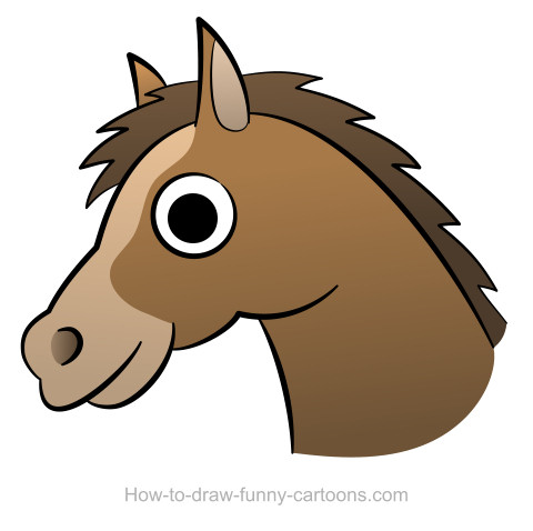 Horse head drawing (Sketching + vector)