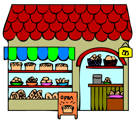 Bakery store clipart