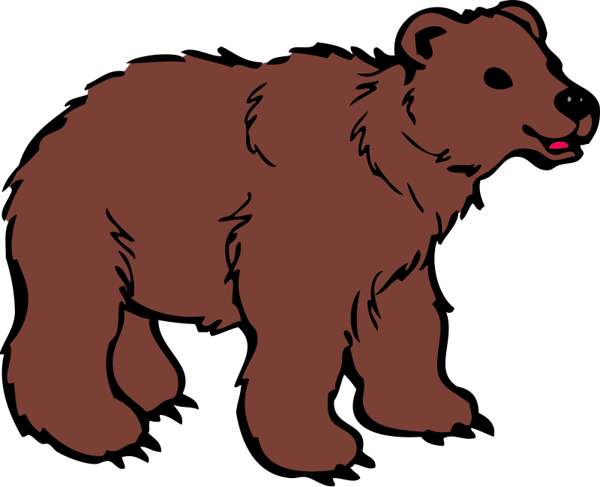 Clipart brown bear
