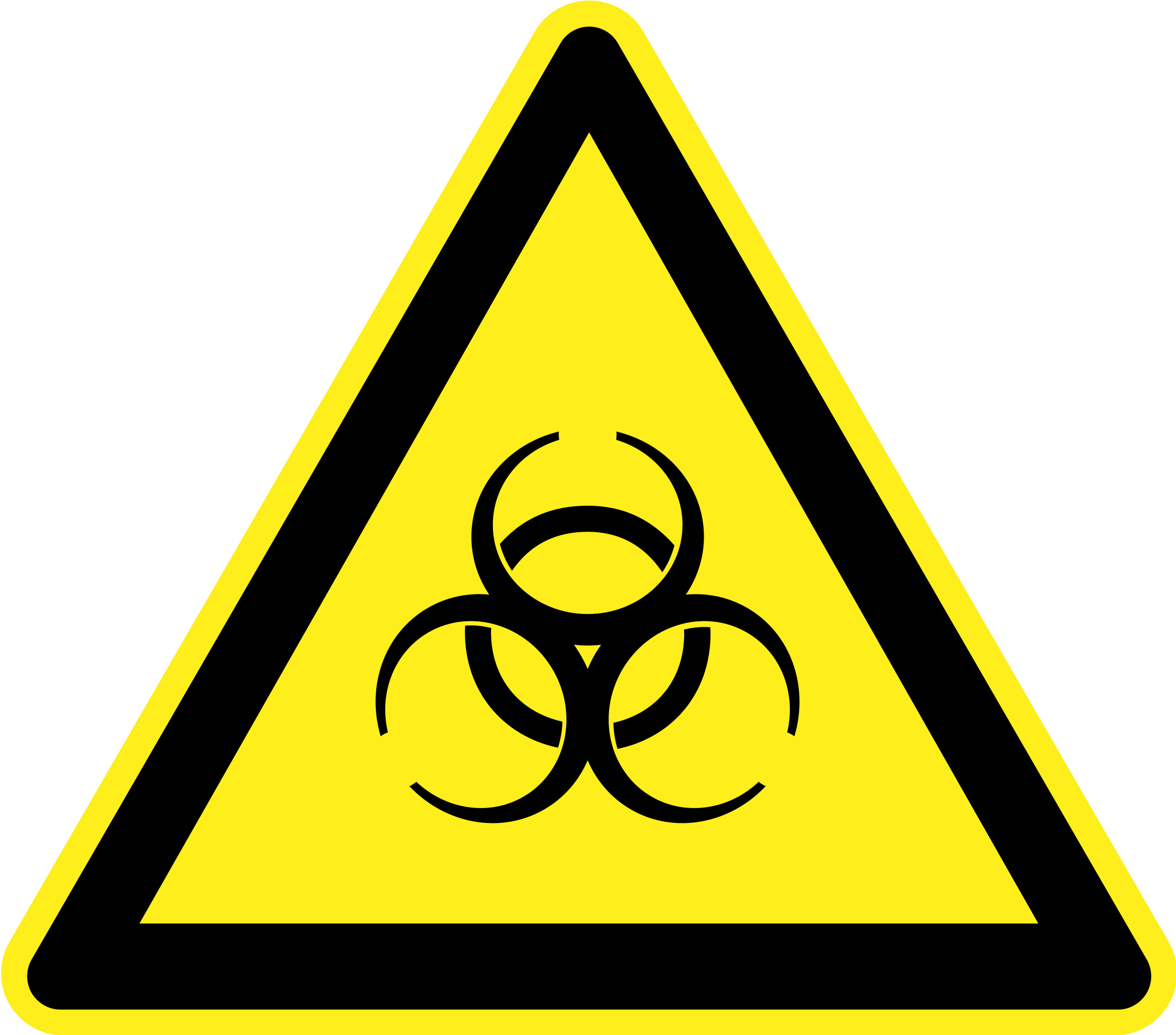 Clipart - Biological Hazard Warning Sign