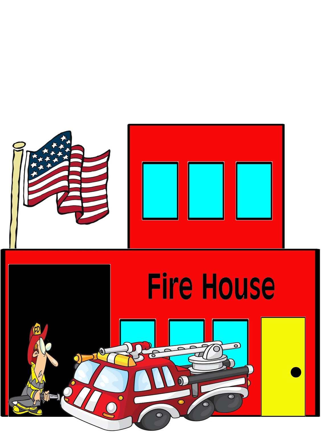 Firehouse Clip Art Clipart - Free to use Clip Art Resource