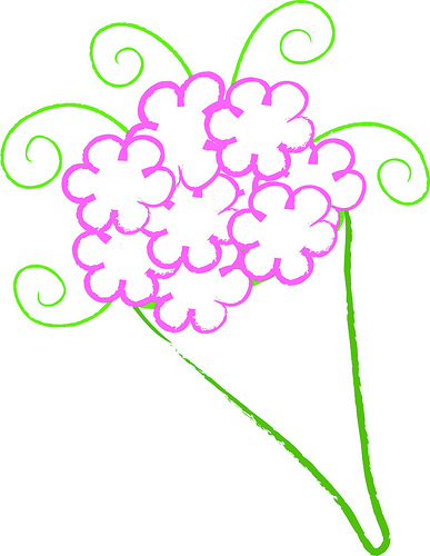 Purple Flower Bouquet Clipart - Free Clipart Images