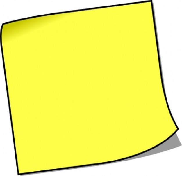 Blank Sticky Note clip art | Download free Vector