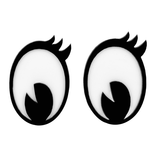Oval comic eyes clipart