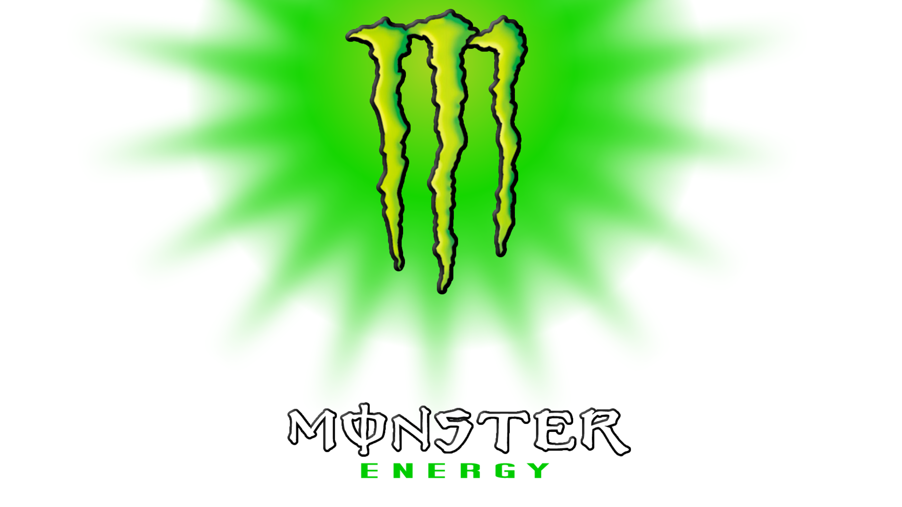 Monster energy black and white clipart