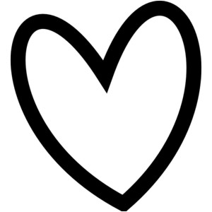 Cute Heart Outline Clipart