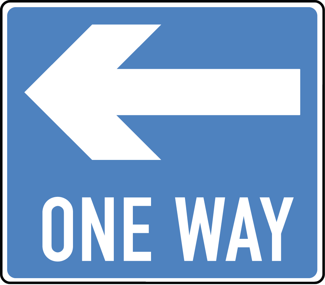 One Way Clipart