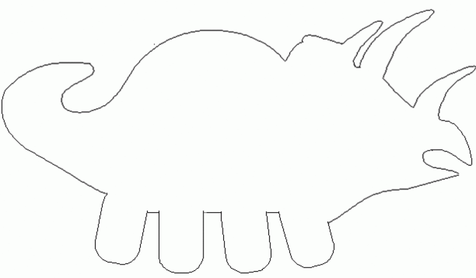 Dinosaur Template Preschool Clipart - Free to use Clip Art Resource