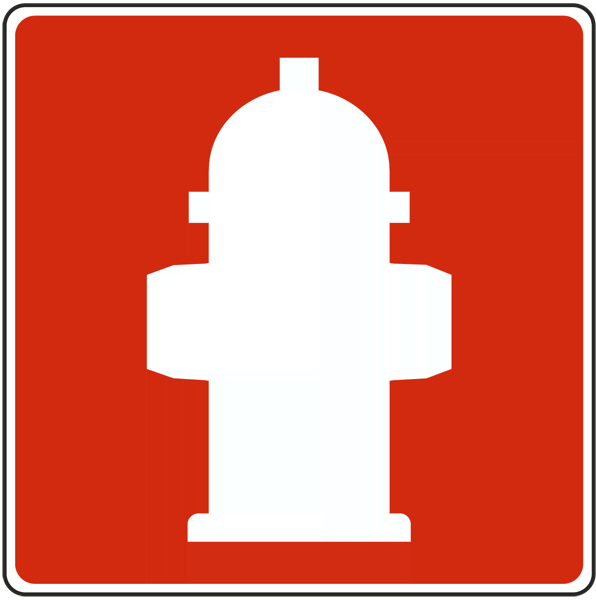 Fire Hydrant Sign A5371 - by SafetySign.com