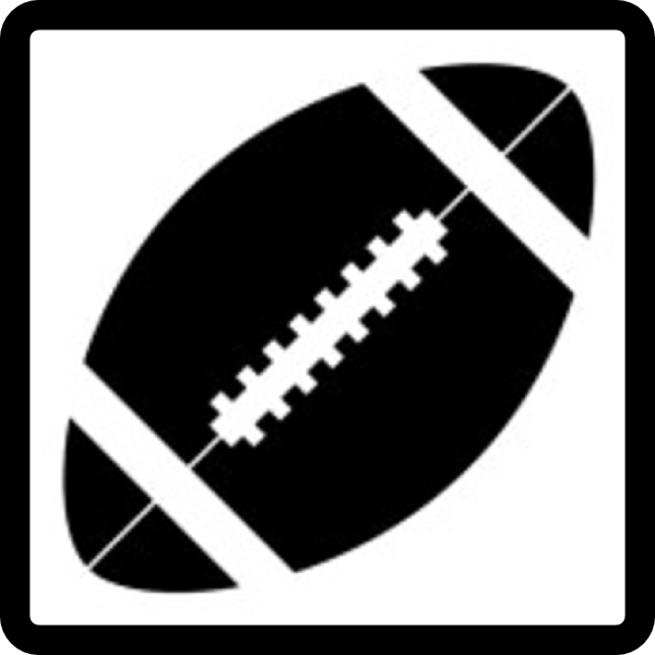 American Football Black And White Clipart
