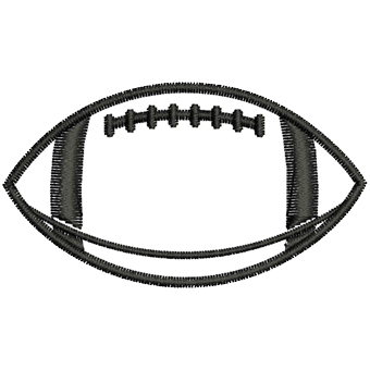 Outline of a football clipart