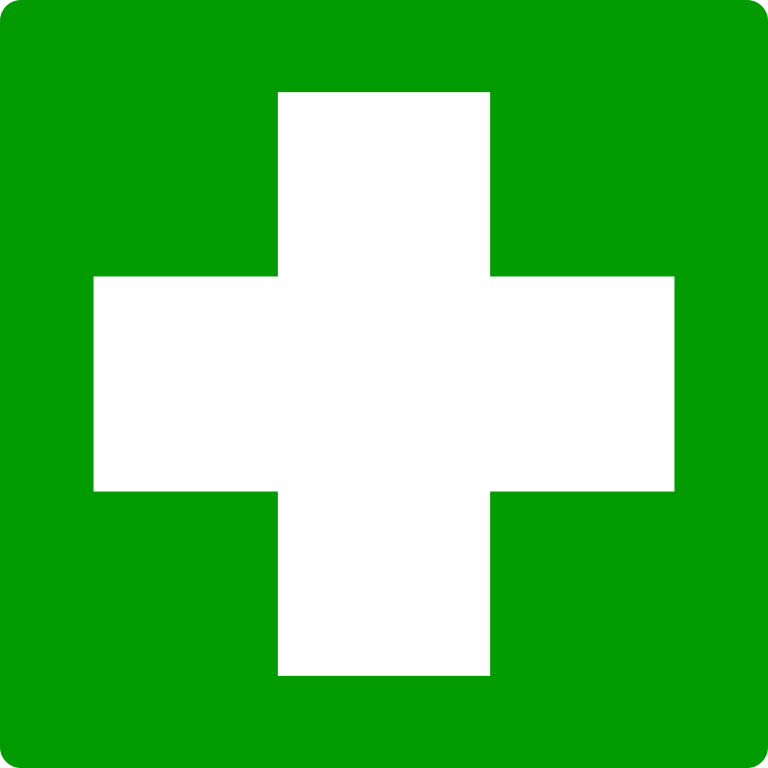 File:First Aid Green Cross.svg