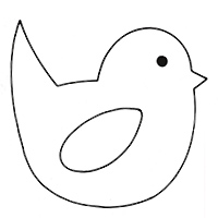 6 Best Images of Chick Template Printable - Baby Chick Outline ...