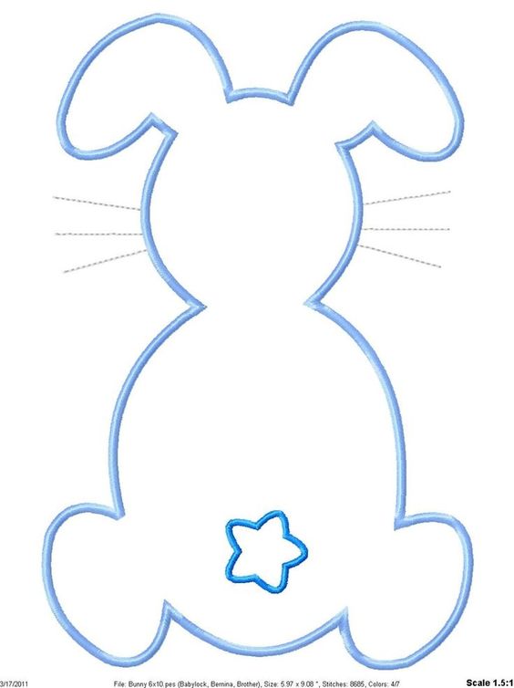 Easter Bunny Template ClipArt Best